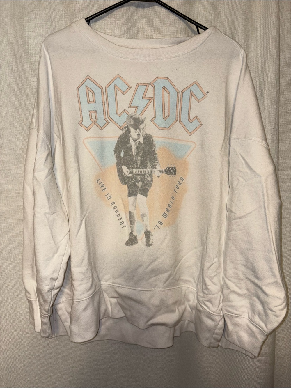 AC/DC White Pullover